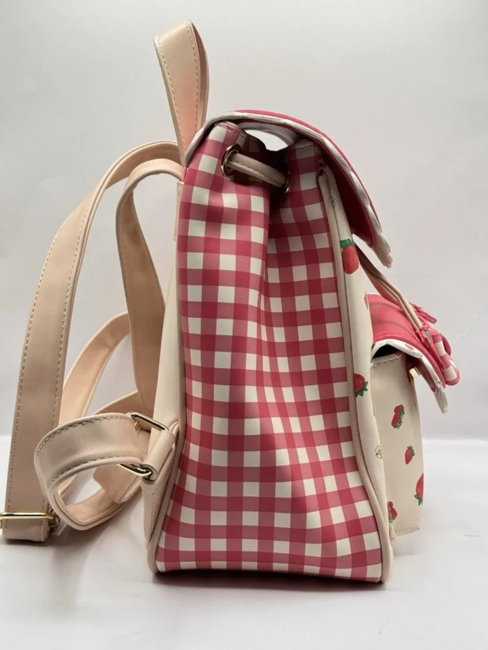 Strawberry Shortcake Gingham Mini Backpack Hot Topic Rare Official
